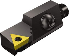 Sandvik Coromant - Series CoroTurn 107, Left Hand, STGCR/L..CA Toolholder Compatibility, TCMT 16 T3 08, TCMT 3(2.5)2 Insert Compatibility, Indexable Turning Cartridge - Screw Holding Method, 55mm OAL - USA Tool & Supply