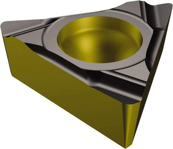 Sandvik Coromant - TCGX1.81.51 WK Grade 1515 Carbide Turning Insert - TiCN/Al2O3/TiN Finish, 60° Triangle, 7/32" Inscr Circle, 3/32" Thick, 1/64" Corner Radius - USA Tool & Supply