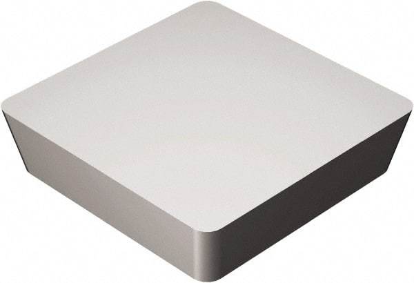 Sandvik Coromant - SPUN321 Grade H13A Carbide Turning Insert - Uncoated, 90° Square, 3/8" Inscr Circle, 1/8" Thick, 1/64" Corner Radius - USA Tool & Supply
