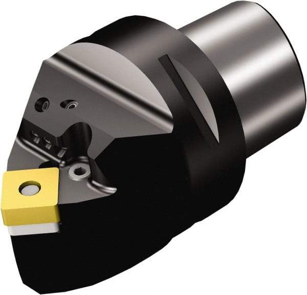 Sandvik Coromant - Neutral Cut, Size C6, SNMG 15 06 12 & SNMG 543 Insert Compatiblity, External Modular Turning & Profiling Cutting Unit Head - 0.5mm Ctr to Cutting Edge, 65mm Head Length, Through Coolant, Series T-Max P - USA Tool & Supply