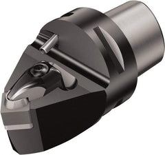 Sandvik Coromant - Neutral Cut, Size C5, SNGQ 12 07 08 & SNGQ 452 Insert Compatiblity, Modular Turning & Profiling Cutting Unit Head - 0.3mm Ctr to Cutting Edge, 60mm Head Length, Through Coolant, Series T-Max - USA Tool & Supply