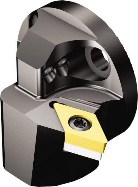 Sandvik Coromant - Right Hand Cut, Size 32, DCMT 11 T3 08 & DCMT 3(2.5)2 Insert Compatiblity, Internal Modular Turning & Profiling Cutting Unit Head - 22mm Ctr to Cutting Edge, 28mm Head Length, Through Coolant, Series CoroTurn 107 - USA Tool & Supply