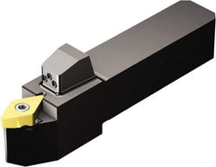 Sandvik Coromant - QS-TR-D..JCN..HP, Neutral Cut, 27.5° Lead Angle, 20mm Shank Height x 20mm Shank Width, Neutral Rake Indexable Turning Toolholder - 113mm OAL, TR-DC1308 Insert Compatibility, Series CoroTurn TR - USA Tool & Supply