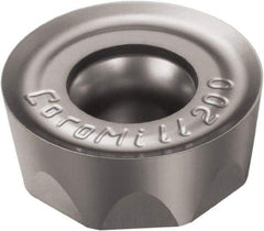 Sandvik Coromant - RCHT1906 PL Grade 1130 Carbide Milling Insert - AlTiCrN Finish, 6.35mm Thick, 19.05mm Inscribed Circle, 9.53mm Corner Radius - USA Tool & Supply