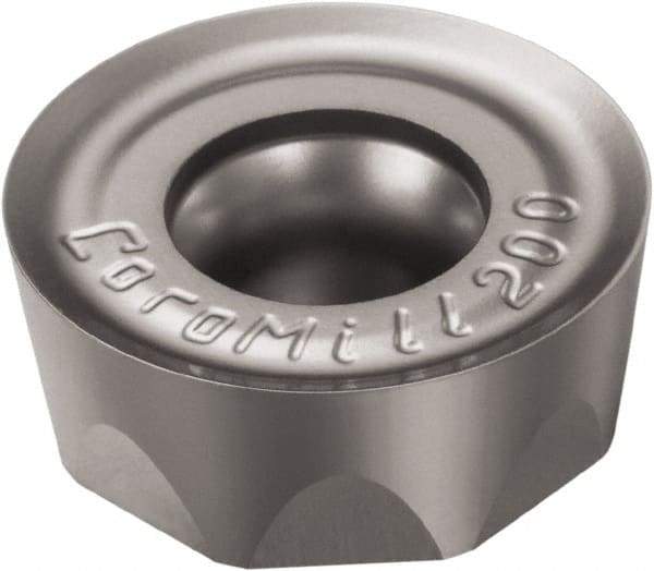 Sandvik Coromant - RCHT1204 PL Grade 1130 Carbide Milling Insert - AlTiCrN Finish, 4.76mm Thick, 12mm Inscribed Circle, 6mm Corner Radius - USA Tool & Supply