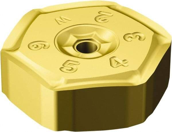 Sandvik Coromant - HNEF090508 KW Grade 1020 Carbide Milling Insert - TiAlN Finish, 5.56mm Thick, 16.26mm Inscribed Circle - USA Tool & Supply