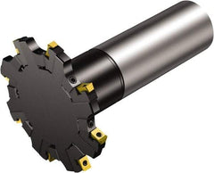 Sandvik Coromant - 32 Connection, 77mm Cutter Diam, 1.2598" Hole Diam, 6 Tooth Indexable Slotting Cutter - R331.52..Axx..L Toolholder, N331.1A-08 Insert, Right Hand Cutting Direction - USA Tool & Supply