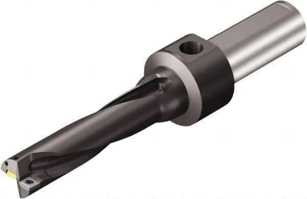 Sandvik Coromant - 171.4mm Max Drill Depth, 4xD, 42.85mm Diam, Indexable Insert Drill - 38.1mm Shank Diam, 1.5 Cylindrical Shank - USA Tool & Supply