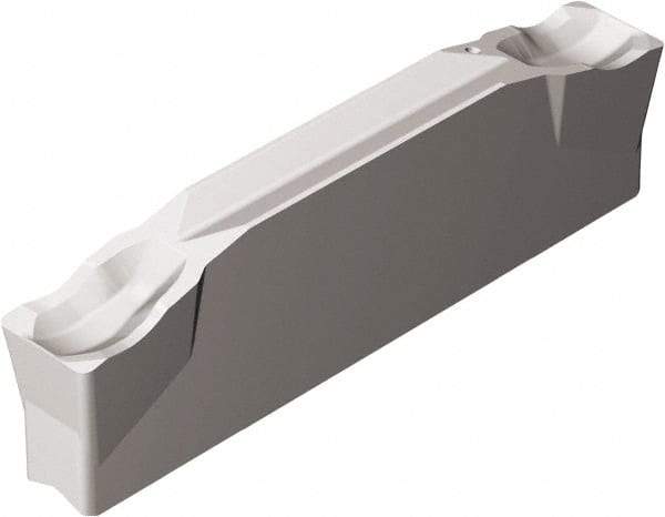 Sandvik Coromant - N123G2 CR Grade 525, 3mm Cutting Width Cermet Cutoff Insert - 0.3mm Corner Radius, Uncoated - USA Tool & Supply