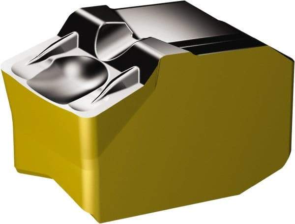 Sandvik Coromant - LQD-N GM Grade 4325, 8mm Cutting Width Carbide Grooving Insert - Neutral, TiCN/Al2O3/TiN Finish - USA Tool & Supply