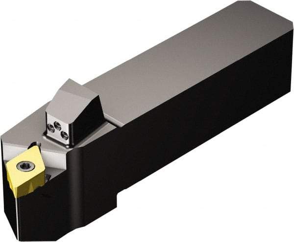 Sandvik Coromant - QS-TR-D..JCR/L..HP, Left Hand Cut, -3° Lead Angle, 25mm Shank Height x 25mm Shank Width, Neutral Rake Indexable Turning Toolholder - 126mm OAL, TR-DC1308 Insert Compatibility, Series CoroTurn TR - USA Tool & Supply