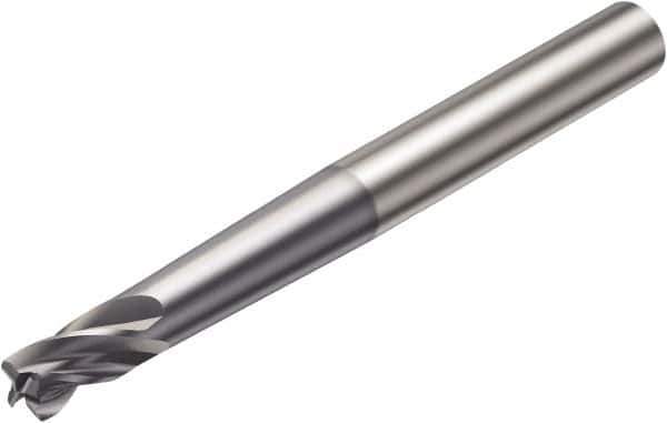Sandvik Coromant - 16mm, 4 Flute, Solid Carbide, 1mm Corner Chamfer End Mill - 150mm OAL, 30° Helix, Right Hand Flute, 16mm LOC, Right Hand Cut - USA Tool & Supply