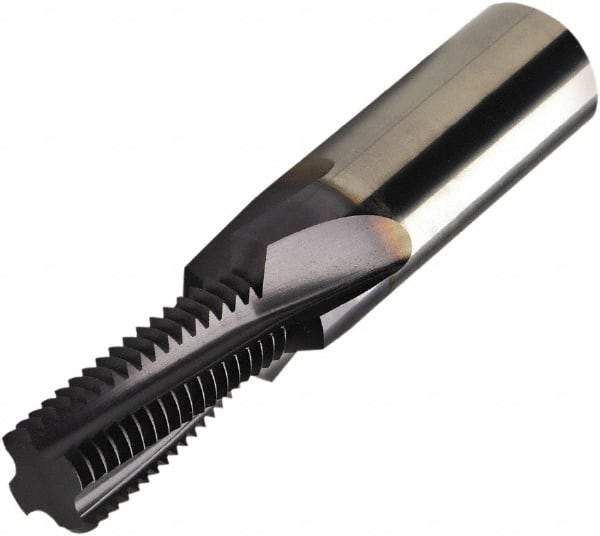 Sandvik Coromant - M16x2.0 Metric, 0.5354" Cutting Diam, 4 Flute, Solid Carbide Helical Flute Thread Mill - Internal Thread, 33.3mm LOC, 92mm OAL, 18mm Shank Diam - USA Tool & Supply