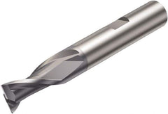 Sandvik Coromant - 4mm, 2 Flute, Solid Carbide, Corner Radius End Mill - 57mm OAL, 30° Helix, Right Hand Flute, 8.5mm LOC, Right Hand Cut - USA Tool & Supply