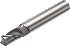 Sandvik Coromant - 3mm, 7mm LOC, 6mm Shank Diam, 57mm OAL, 1 Flute, Solid Carbide Square End Mill - TiCN Finish, 30° Helix, Centercutting, Right Hand Cut, Right Hand Flute, Series CoroMill Plura - USA Tool & Supply