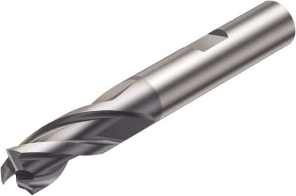 Sandvik Coromant - 20mm, 3 Flute, Solid Carbide, Corner Radius End Mill - 104mm OAL, 30° Helix, Right Hand Flute, 38.5mm LOC, Right Hand Cut - USA Tool & Supply