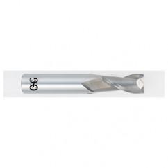3/4 Dia. x 4 Overall Length 2-Flute .030 C/R Solid Carbide SE End Mill-Round Shank-Center Cutting-Uncoated - USA Tool & Supply