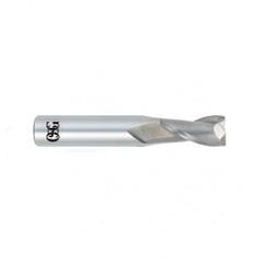 3/4 Dia. x 4 Overall Length 2-Flute .090 C/R Solid Carbide SE End Mill-Round Shank-Center Cutting-Uncoated - USA Tool & Supply