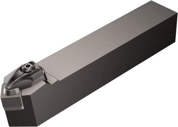 Sandvik Coromant - DSDNN..-2, Neutral Cut, 45° Lead Angle, 25mm Shank Height x 25mm Shank Width, Negative Rake Indexable Turning Toolholder - 150mm OAL, SNGQ 12 07 08, SNGQ 452 Insert Compatibility, Series T-Max P - USA Tool & Supply