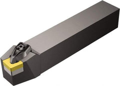 Sandvik Coromant - DCBNR/L, Left Hand Cut, 15° Lead Angle, 40mm Shank Height x 40mm Shank Width, Negative Rake Indexable Turning Toolholder - 250mm OAL, CNMG 19 06 12, CNMG 643 Insert Compatibility, Series T-Max P - USA Tool & Supply
