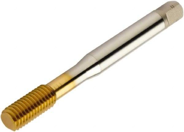 Sandvik Coromant - M4x0.70 M Metric 6GX Form Thread Forming Tap - High Speed Steel, TiN Finish, 64.83mm OAL, 12mm Thread Length, Right Hand Thread, Series CoroTap 400 - USA Tool & Supply