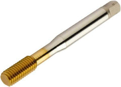 Sandvik Coromant - M4x0.70 M Metric 6GX Form Thread Forming Tap - High Speed Steel, TiN Finish, 64.83mm OAL, 12mm Thread Length, Right Hand Thread, Series CoroTap 400 - USA Tool & Supply