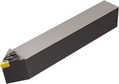 Sandvik Coromant - CDNNN, Neutral Cut, 27.5° Lead Angle, 50mm Shank Height x 40mm Shank Width, Negative Rake Indexable Turning Toolholder - 300mm OAL, DNGN 15 07 08, DNG 452 Insert Compatibility, Series T-Max - USA Tool & Supply