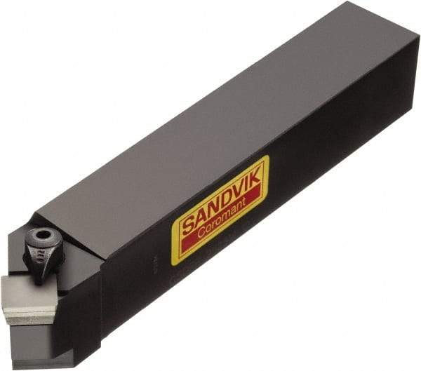 Sandvik Coromant - CSDPR/L, Left Hand Cut, 45° Lead Angle, 25mm Shank Height x 25mm Shank Width, Positive Rake Indexable Turning Toolholder - 150.02mm OAL, SPUN 12 03 08, SPU 422 Insert Compatibility, Series T-Max S - USA Tool & Supply