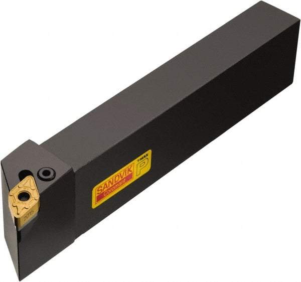 Sandvik Coromant - R/L171.35, Left Hand Cut, -3° Lead Angle, 50mm Shank Height x 32mm Shank Width, Negative Rake Indexable Turning Toolholder - 225mm OAL, DNMG 15 06 08, DNMG 442 Insert Compatibility, Series T-Max P - USA Tool & Supply