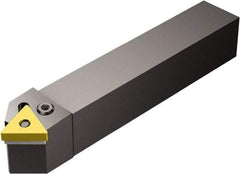 Sandvik Coromant - PTDNR/L, Right Hand Cut, 45° Lead Angle, 25mm Shank Height x 25mm Shank Width, Negative Rake Indexable Turning Toolholder - 150mm OAL, TNMG 22 04 08, TNMG 432 Insert Compatibility, Series T-Max P - USA Tool & Supply