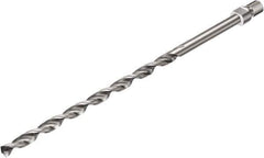 Sandvik Coromant - 9.53mm 135° Solid Carbide Jobber Drill - Uncoated, Right Hand Cut, 152.4mm OAL - USA Tool & Supply