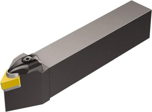 Sandvik Coromant - CDNNR/L, Left Hand Cut, 27.5° Lead Angle, 32mm Shank Height x 25mm Shank Width, Negative Rake Indexable Turning Toolholder - 170mm OAL, DNGN 15 07 08, DNG 452 Insert Compatibility, Series T-Max - USA Tool & Supply