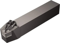Sandvik Coromant - CCBNR/L, Right Hand Cut, 15° Lead Angle, 25mm Shank Height x 25mm Shank Width, Negative Rake Indexable Turning Toolholder - 150mm OAL, CNGN 12 07 08, CNG 452 Insert Compatibility, Series T-Max - USA Tool & Supply