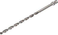 Sandvik Coromant - 11.14mm 135° Solid Carbide Jobber Drill - Uncoated, Right Hand Cut, 152.4mm OAL - USA Tool & Supply