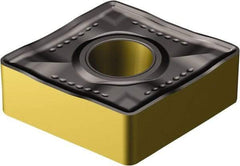 Sandvik Coromant - CNMM866 MR Grade 4335 Carbide Turning Insert - TiCN/AI2O3/TiN Finish, 80° Diamond, 1" Inscr Circle, 3/8" Thick, 3/32" Corner Radius - USA Tool & Supply
