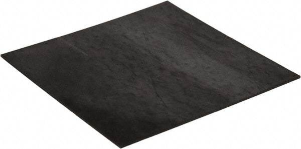Made in USA - 12" Long, 12" Wide, 1/8" Thick, Neoprene Rubber Foam Sheet - 50 to 60 Durometer, Black, -20 to 180°F, 1,000 psi Tensile Strength, Plain Backing, Stock Length - USA Tool & Supply