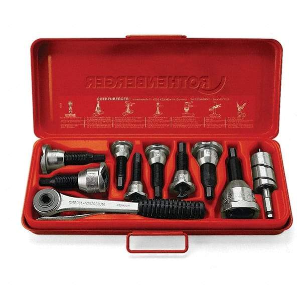 Rothenberger - Pullers, Extractors & Specialty Wrenches Type: Tee Extractor Set Capacity: 1/2; 5/8; 7/8; 1-1/8 (Inch) - USA Tool & Supply