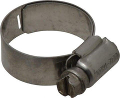 IDEAL TRIDON - SAE Size 12, 11/16 to 1-1/4" Diam, Stainless Steel Lined Worm Drive Clamp - Material Grade 316 - USA Tool & Supply