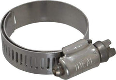 IDEAL TRIDON - SAE Size 16, 3/4 to 1-1/2" Diam, Stainless Steel Lined Worm Drive Clamp - Material Grade 316 - USA Tool & Supply