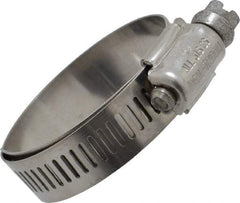 IDEAL TRIDON - SAE Size 20, 13/16 to 1-3/4" Diam, Stainless Steel Lined Worm Drive Clamp - Material Grade 316 - USA Tool & Supply