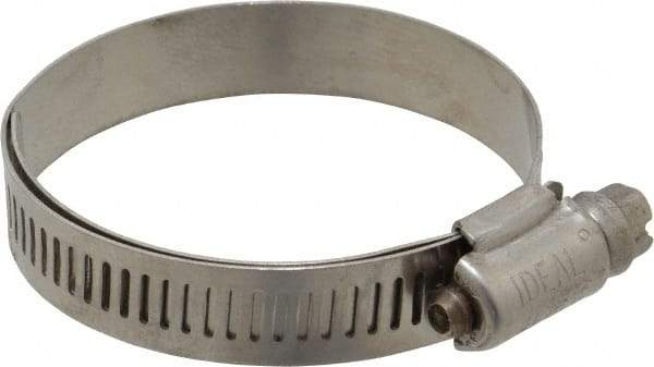 IDEAL TRIDON - SAE Size 28, 1-1/4 to 2-1/4" Diam, Stainless Steel Lined Worm Drive Clamp - Material Grade 316 - USA Tool & Supply