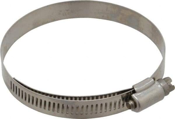 IDEAL TRIDON - SAE Size 48, 2-9/16 to 3-1/2" Diam, Stainless Steel Lined Worm Drive Clamp - Material Grade 316 - USA Tool & Supply