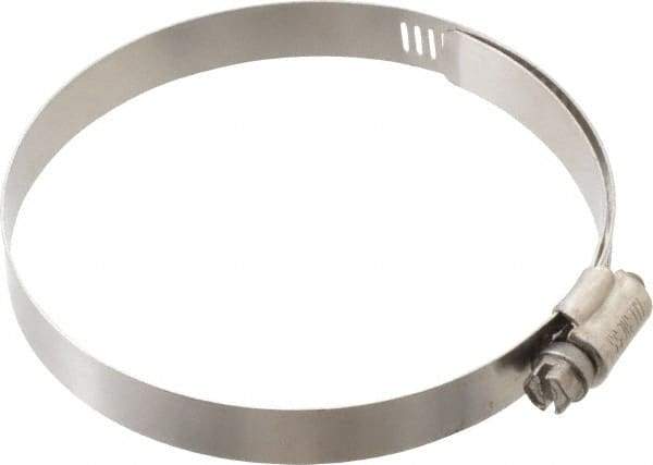 IDEAL TRIDON - SAE Size 52, 2-13/16 to 3-3/4" Diam, Stainless Steel Lined Worm Drive Clamp - Material Grade 316 - USA Tool & Supply