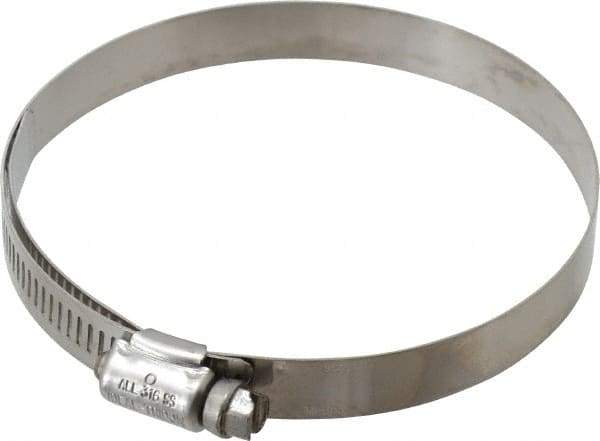 IDEAL TRIDON - SAE Size 56, 3-1/16 to 4" Diam, Stainless Steel Lined Worm Drive Clamp - Material Grade 316 - USA Tool & Supply