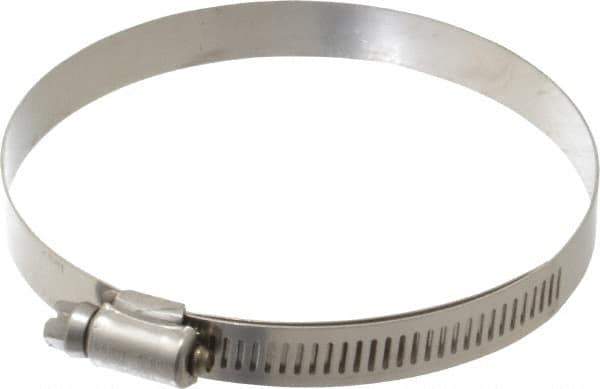 IDEAL TRIDON - SAE Size 60, 3-5/16 to 4-1/4" Diam, Stainless Steel Lined Worm Drive Clamp - Material Grade 316 - USA Tool & Supply