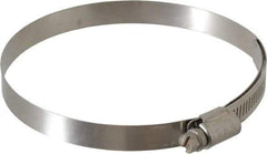 IDEAL TRIDON - SAE Size 64, 3-9/16 to 4-1/2" Diam, Stainless Steel Lined Worm Drive Clamp - Material Grade 316 - USA Tool & Supply