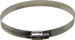 IDEAL TRIDON - SAE Size 72, 4-1/16 to 5" Diam, Stainless Steel Lined Worm Drive Clamp - Material Grade 316 - USA Tool & Supply