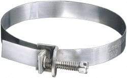 IDEAL TRIDON - SAE Size 136, 1 to 9" Diam, Galvanized Steel Adjustable Strap Worm Drive Clamp - USA Tool & Supply