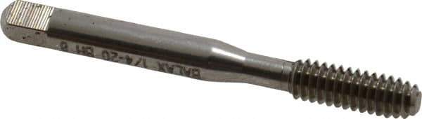 Balax - 1/4-20 UNC H8 Thread Limit Bottoming Thread Forming Tap - High Speed Steel, Bright Finish, 2-1/2" OAL, 1" Thread Length, Right Hand Thread, Series BXB - USA Tool & Supply