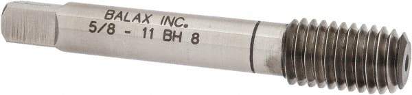 Balax - 5/8-11 UNC H8 Thread Limit Bottoming Thread Forming Tap - High Speed Steel, Bright Finish, 3-13/16" OAL, 1" Thread Length, Right Hand Thread, Series BXB - USA Tool & Supply